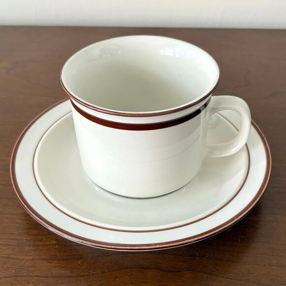 VTG Elegance II Collection Bavarian Brown Cup & Saucer | 4 Sets | 1970s | EUC - Picture 8 of 8